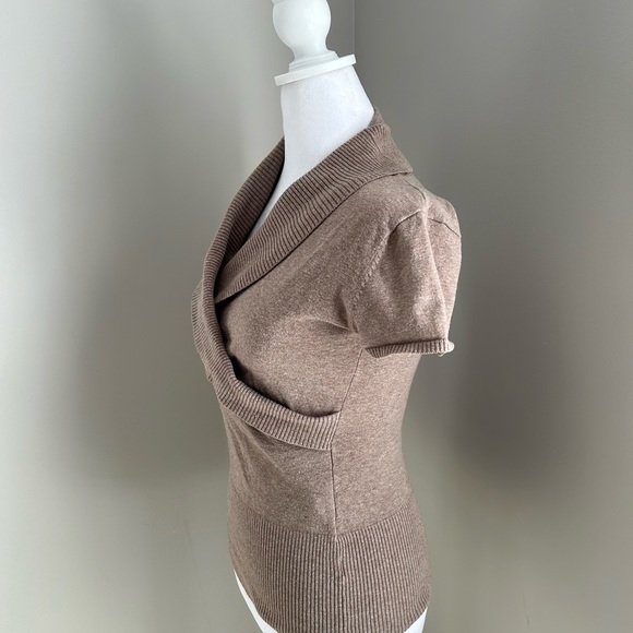 BCX Sweater For Women’s Beige Color Size L Cross Neck - Picture 2 of 6